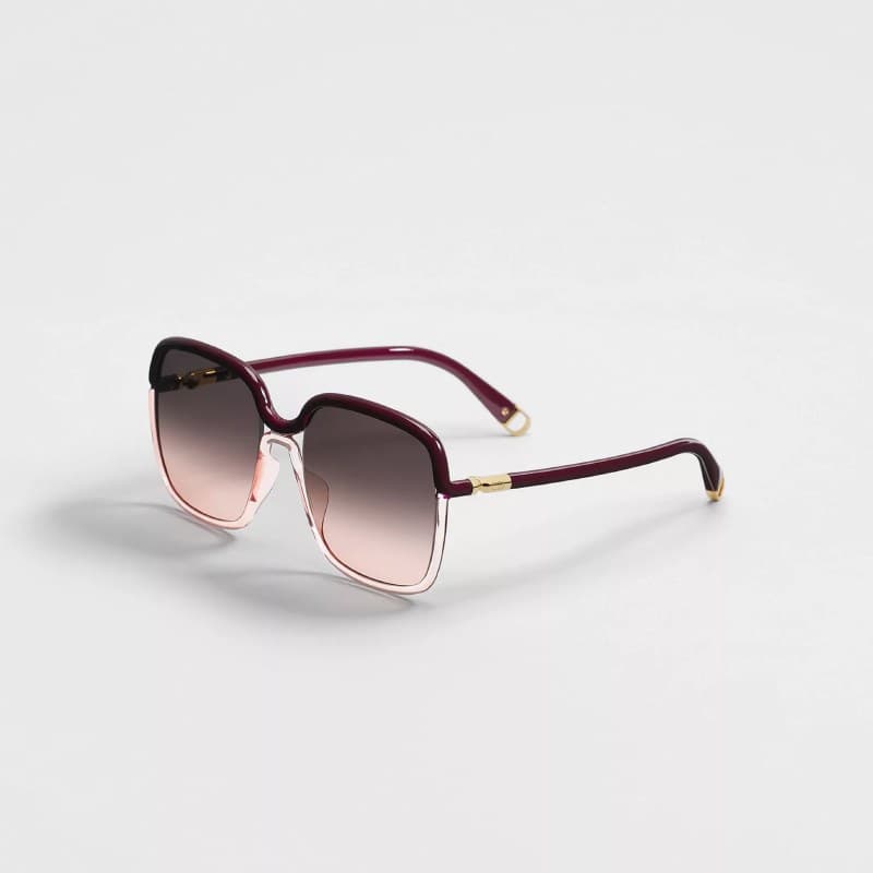 LuxeFinder — Cartier lunettes oversized bordeaux rose | photo luxefinder.app